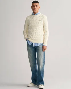 Herren Strickpullover aus Baumwolle COTTON CABLE C-NECK