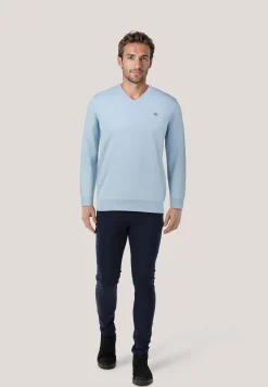 Herren Strickpullover CLASSIC COTON V-NECK