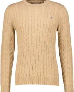 Herren Strickpullover COTTON CABLE NECK