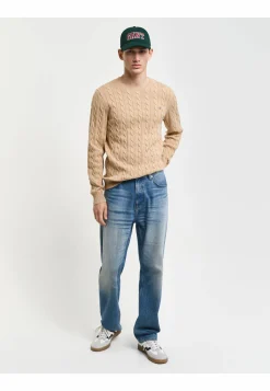 Herren Strickpullover COTTON CABLE NECK