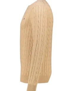Herren Strickpullover COTTON CABLE NECK