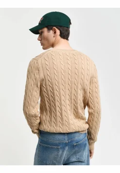 Herren Strickpullover COTTON CABLE NECK