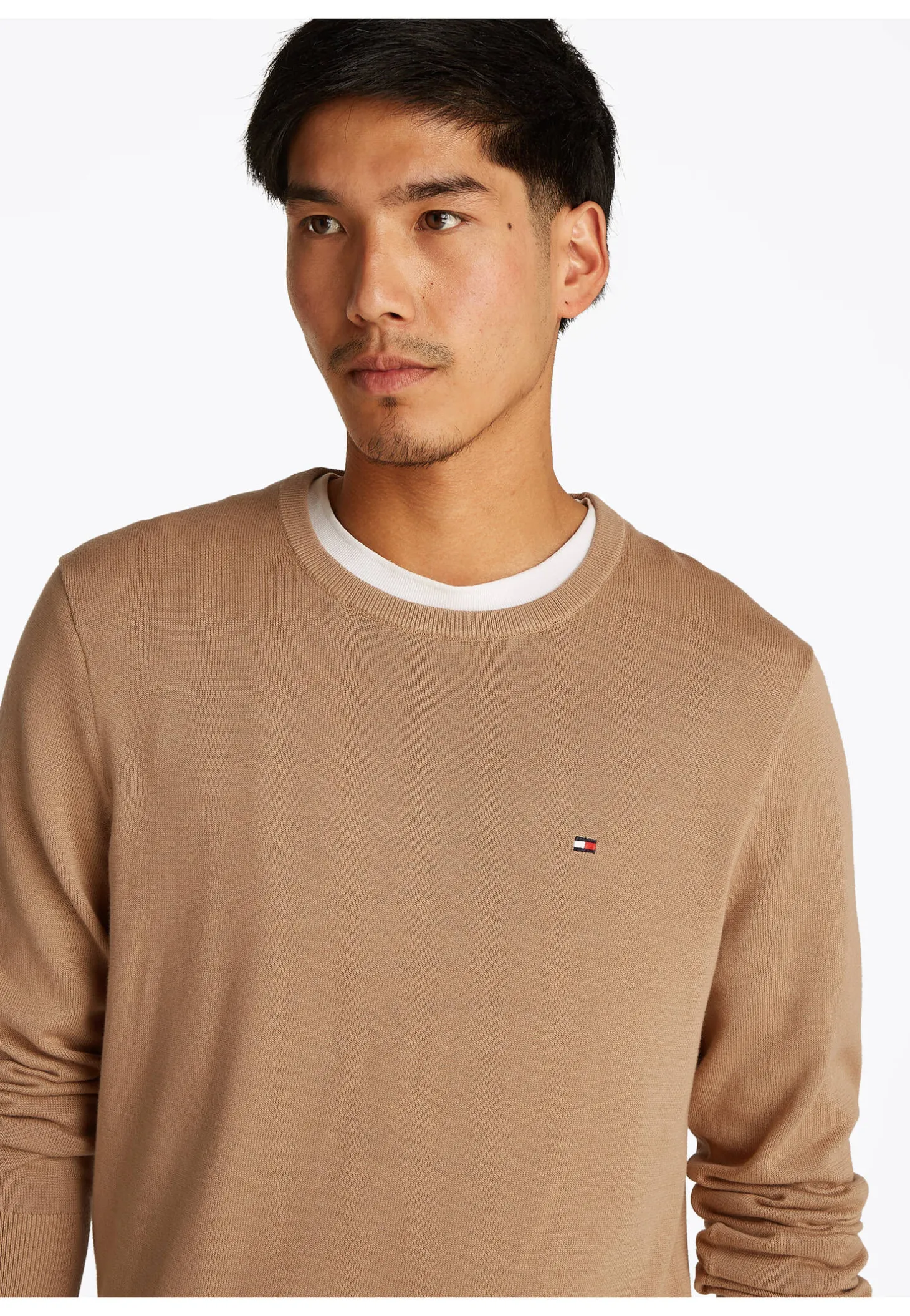 Herren Strickpullover ESSENTIAL COTTON CREW NECK