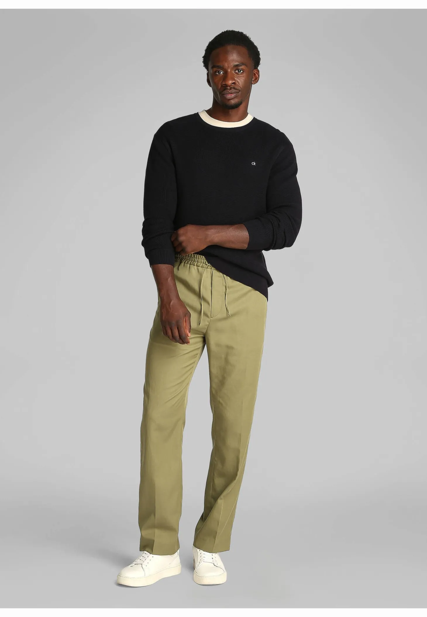 Herren Strickpullover MICRO WAFFLE TEXTURE