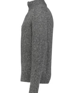 Herren Strickpullover mit Troyer-Kragen DONEGAL