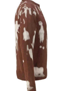 Herren Strickpullover mit Grafik-Print