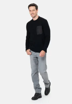 Herren Strickpullover MST FLOOR ROUND