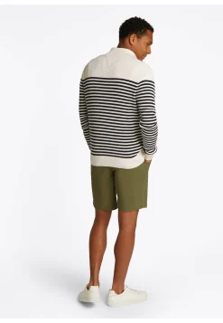 Herren Strickpullover RACKING STRUCTURE ZIP MOCK