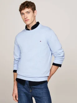 Herren Strickpullover Rundhals Baumwolle/Kaschmir Regular Fit