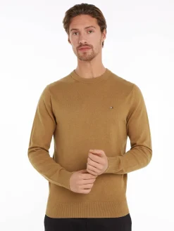 Herren Strickpullover Rundhals Baumwolle/Kaschmir Regular Fit