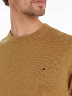 Herren Strickpullover Rundhals Baumwolle/Kaschmir Regular Fit