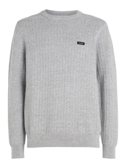 Herren Strickpullover STRUCTURE mit Baumwolle