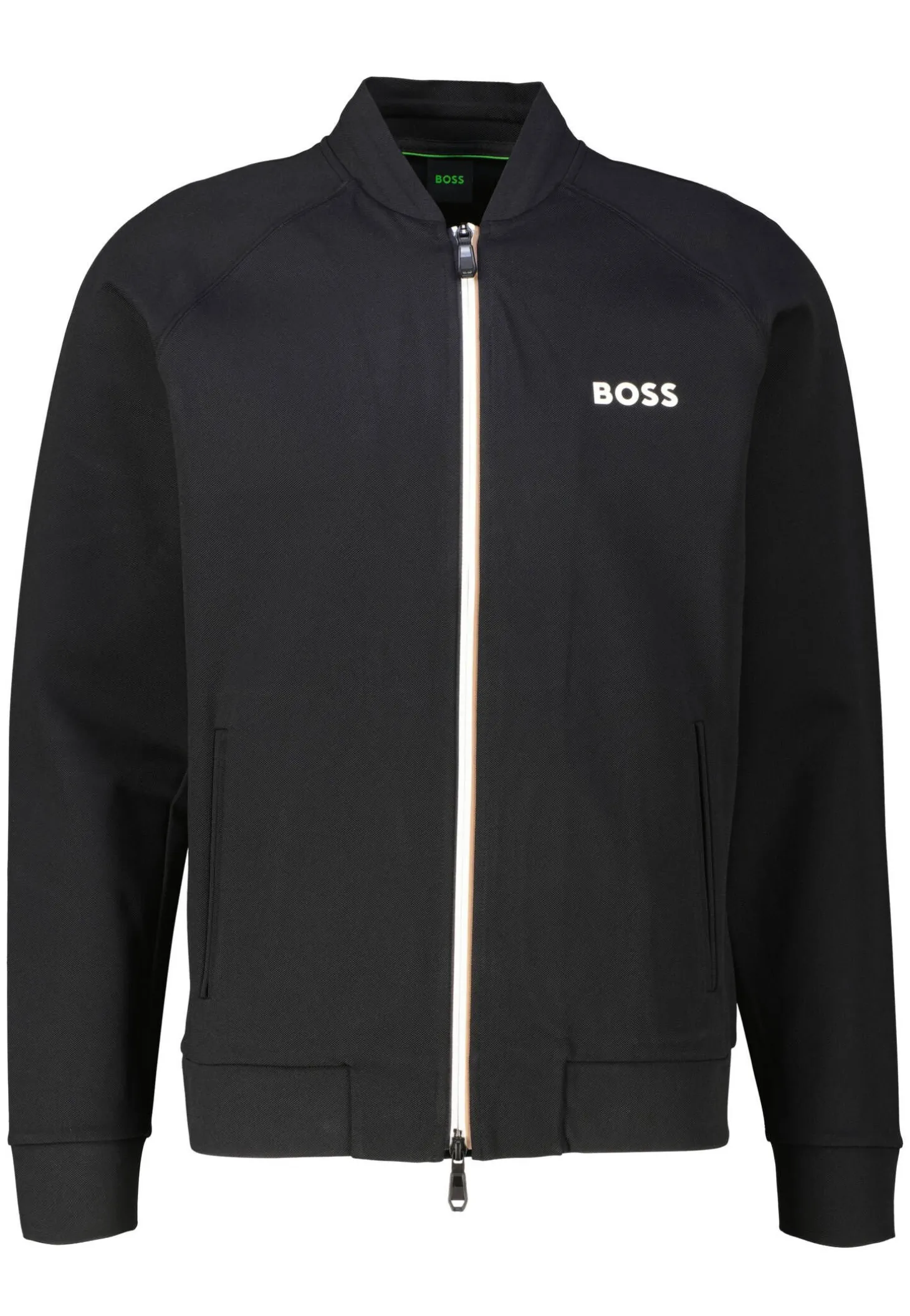 Herren Sweatjacke aus Stretch-Gabardine SAMOO Regular Fit