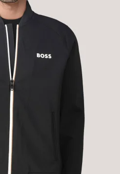 Herren Sweatjacke aus Stretch-Gabardine SAMOO Regular Fit