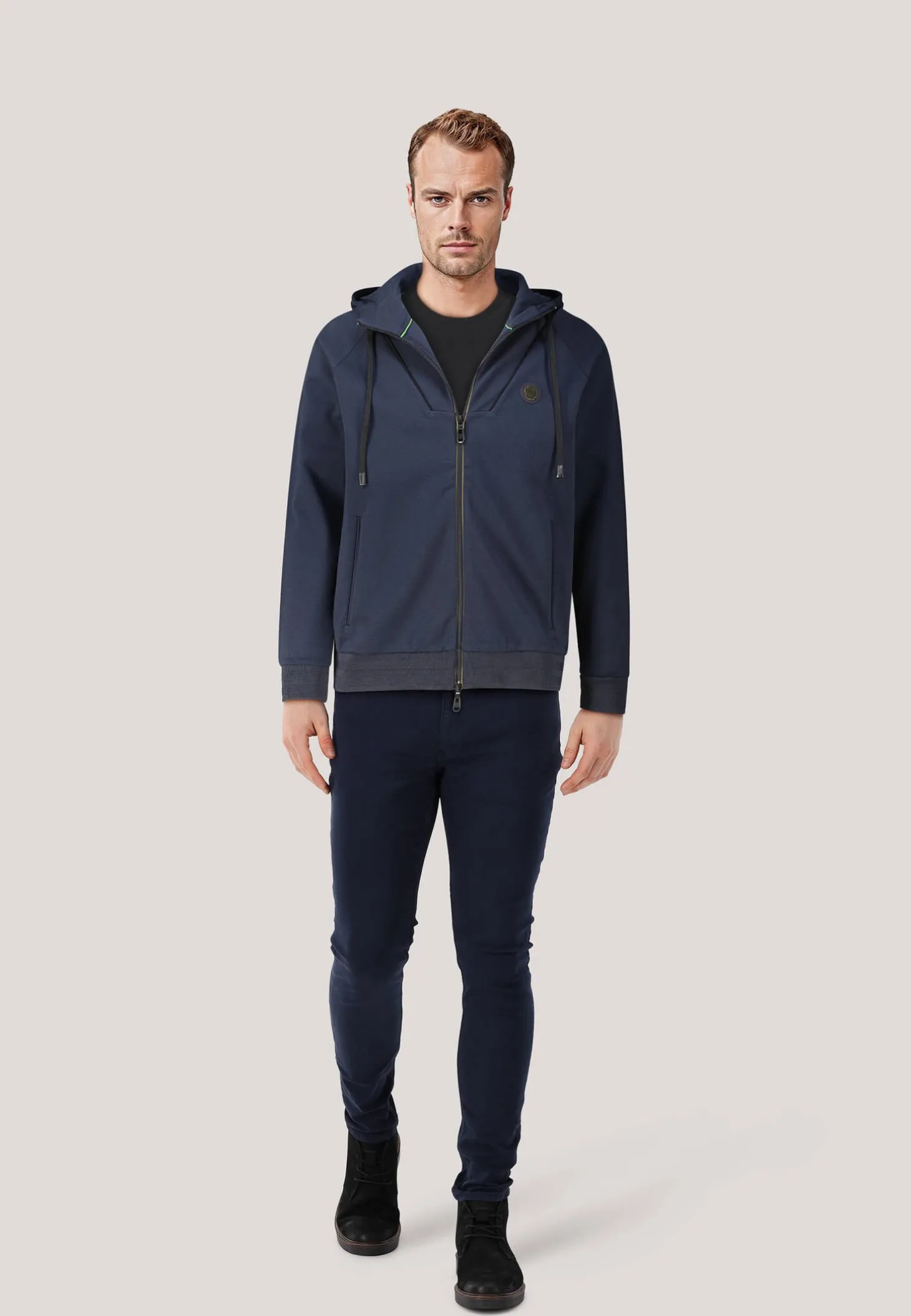 Herren Sweatjacke mit Kapuze SAGGY