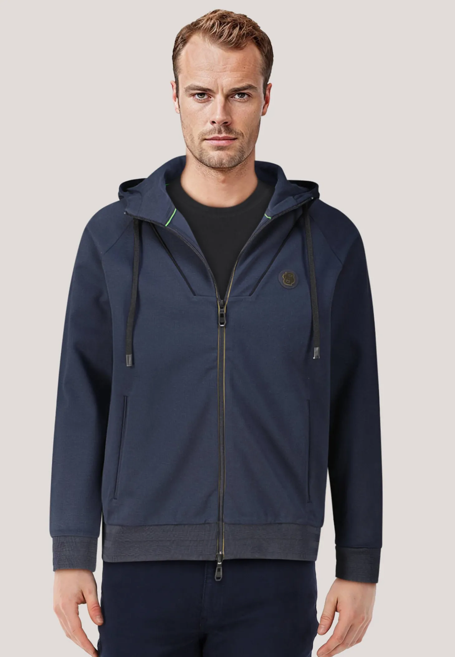 Herren Sweatjacke mit Kapuze SAGGY