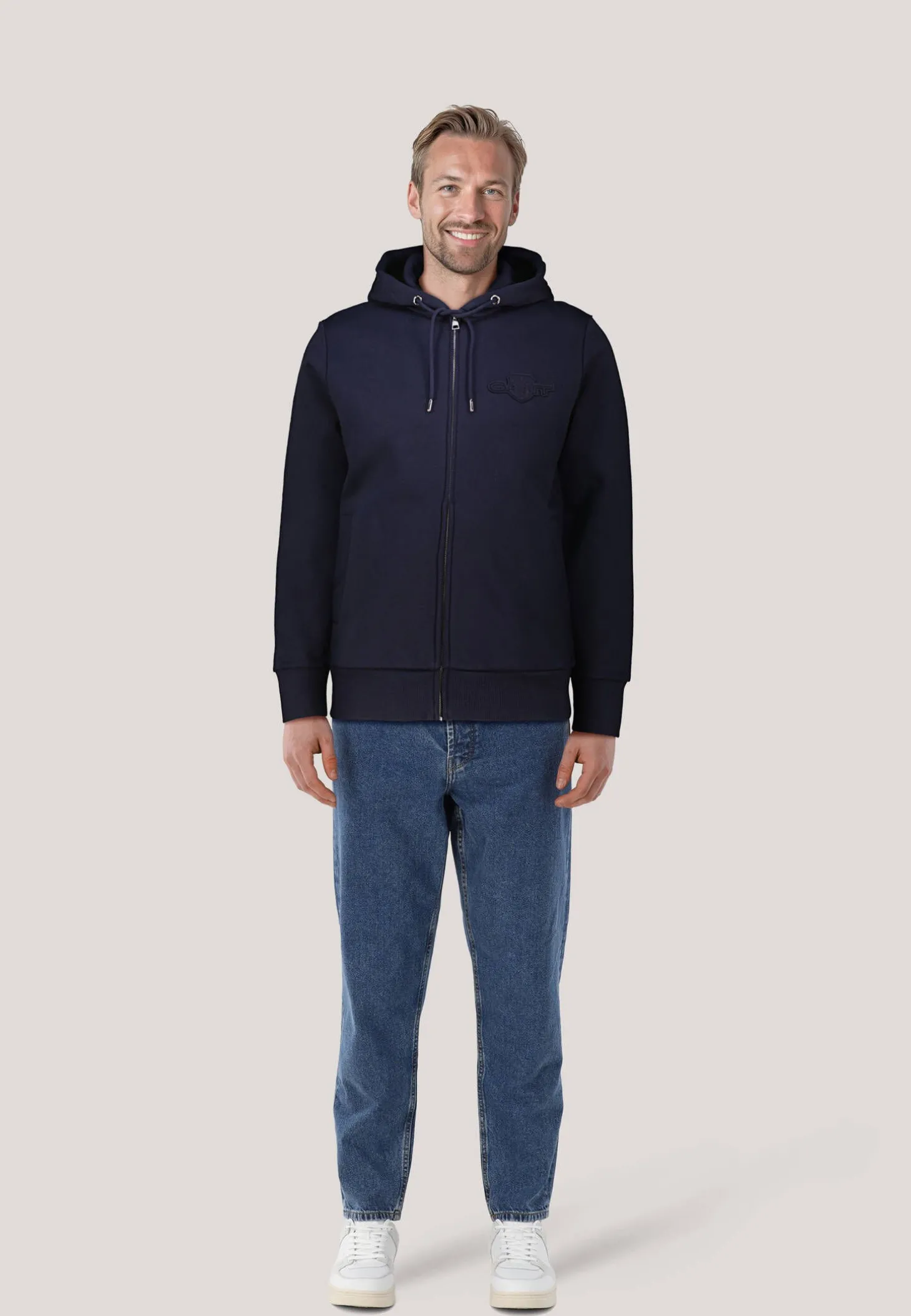 Herren Sweatjacke mit Kapuze TONAL SHIELD