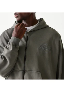 Herren Sweatjacke mit Kapuze NBA WASHED FULL ZIP LOS ANGELES LAKERS