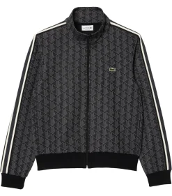 Herren Sweatjacke mit Monogramm-Print