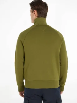 Herren Sweatjacke MIX MEDIA ZIP THRU STAND COLLAR