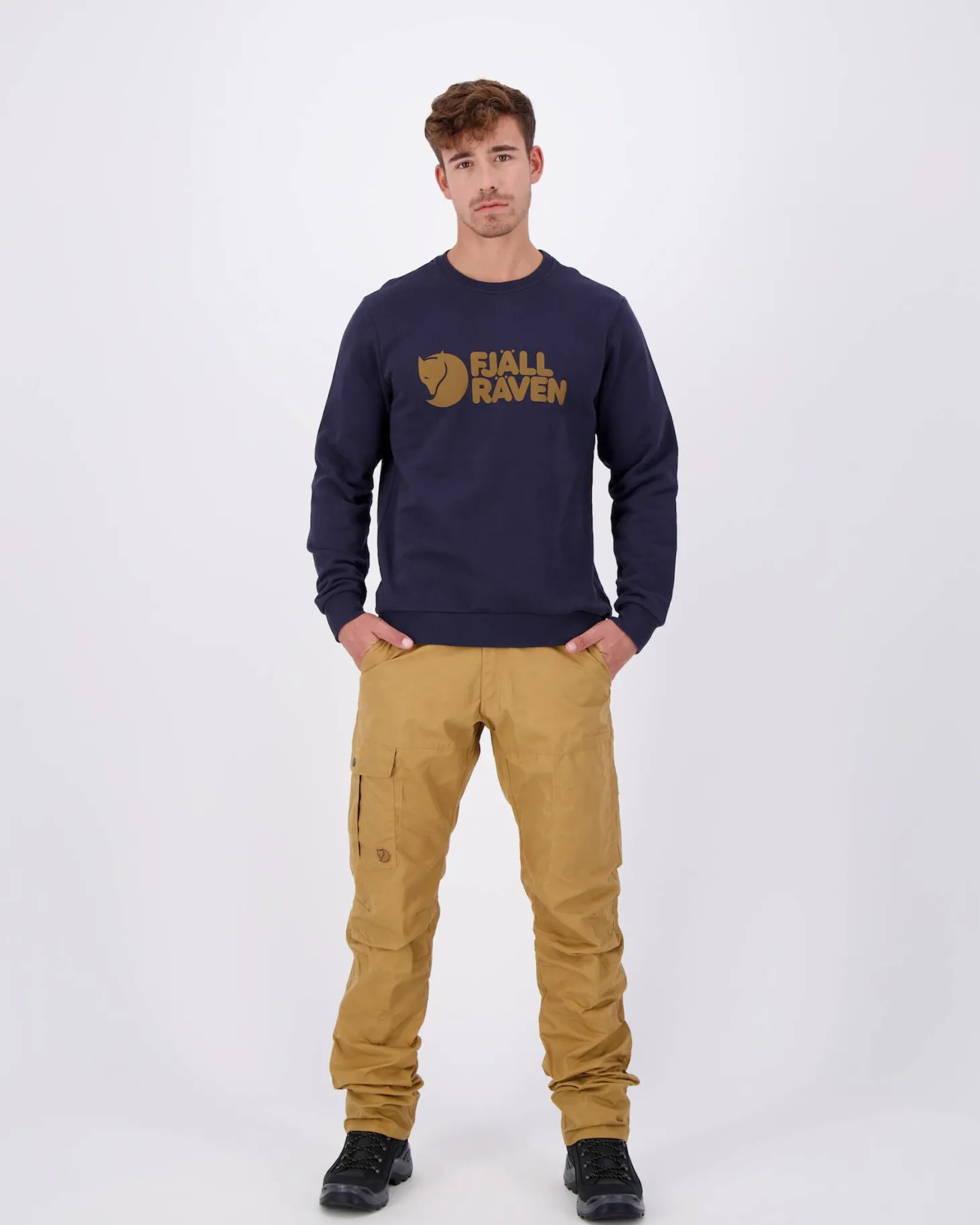 Herren Sweatshirt FJÄLLRÄVEN LOGO SWEATER
