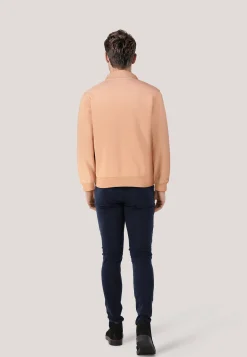 Herren Sweatshirt mit Troyerkragen