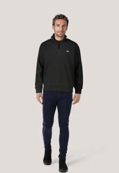 Herren Sweatshirt mit Troyerkragen