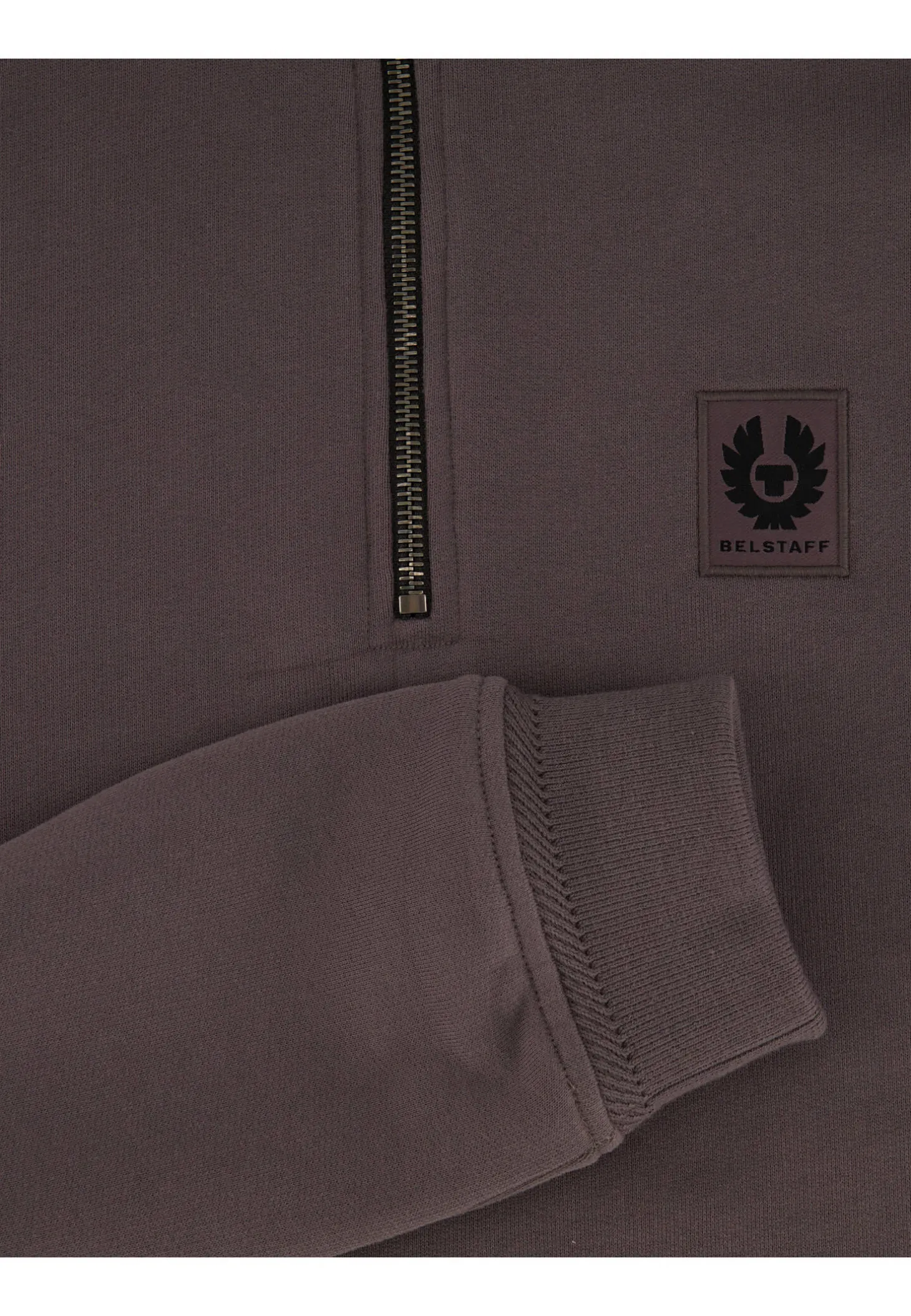 Herren Sweatshirt mit Troyer-Kragen