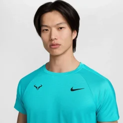 Herren Tennisshirt RAFA CHALLENGER DRI-FIT Regular Fit Kurzarm