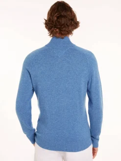 Herren Troyer mit Wolle LAMBSWOOL ZIP MOCK