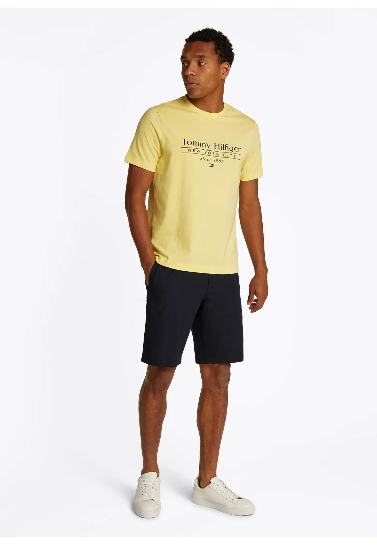 Herren T-Shirt HILFIGER CENTER STACK TEE Regular Fit