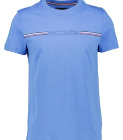 Herren T-Shirt STRIPE CHEST Slim Fit Kurzarm