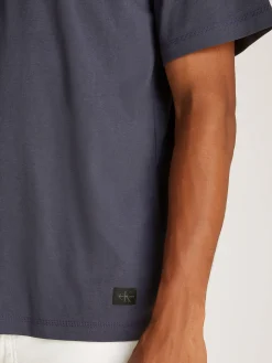 Herren T-Shirt WOVEN LABEL Relaxed Fit