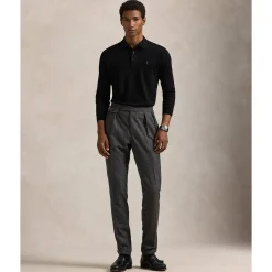 Herren Wollpullover mit Polokragen