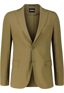 Herrn Sakko mit Leinen P-HANRY-FLAPS Slim Fit