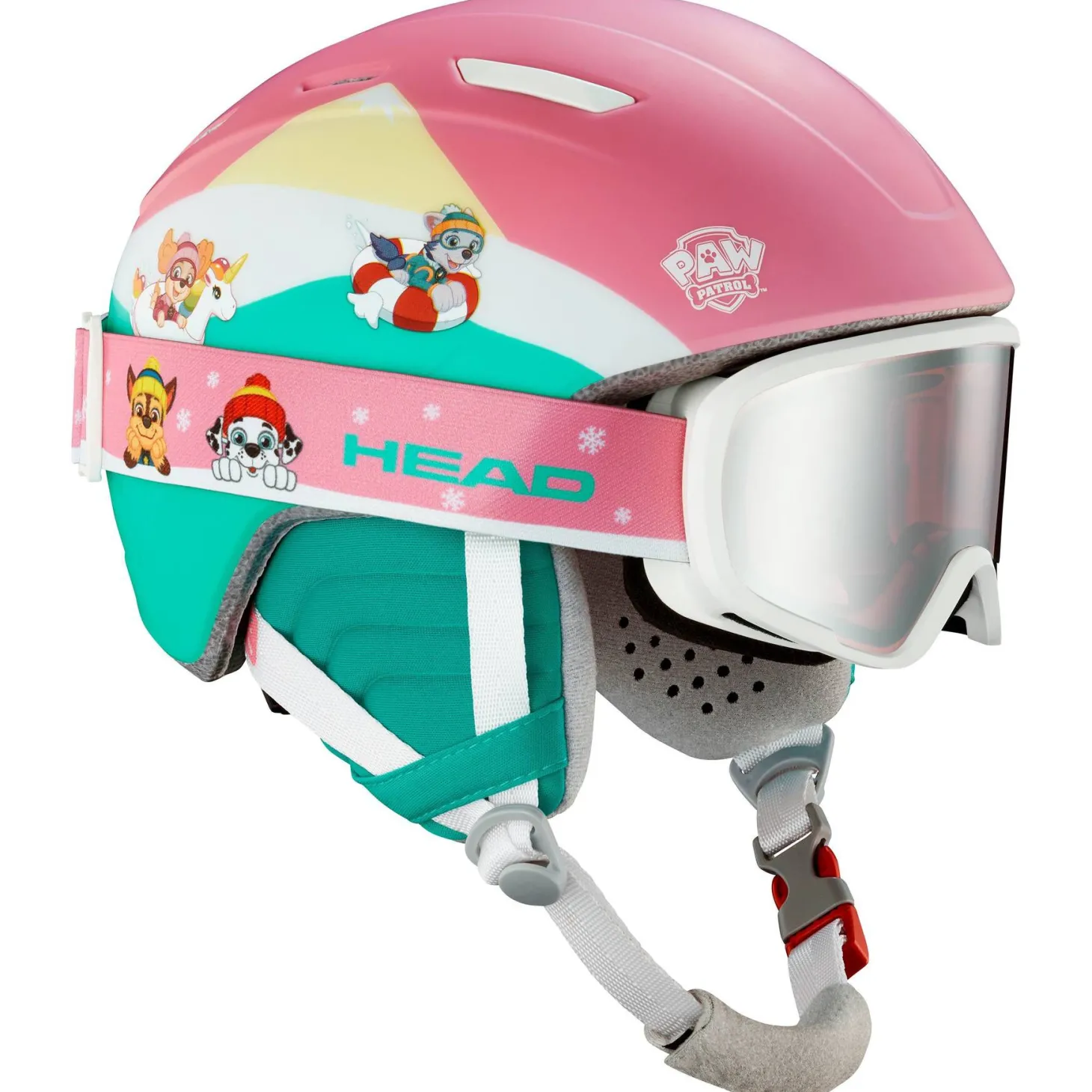 Kinder Skihelm und Skibrille MAJA SET PAW