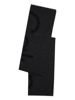 Schal aus Wollgemisch mit All-Over-Print