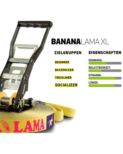 Slackline Treewear-Set BANANALAMA – 25 m