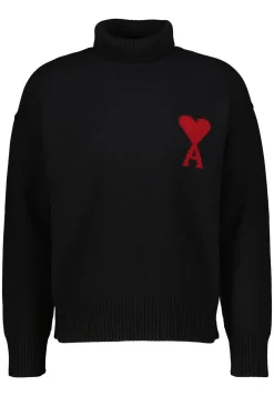 Strickpullover aus Wolle mit Rollkragen AMI DE COEUR