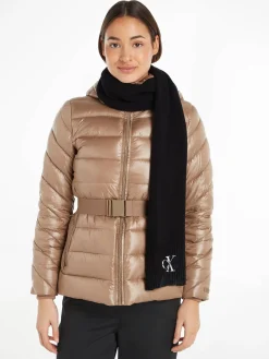 Strickschal MONOLOGO EMBRO KNIT aus Bio-Baumwolle