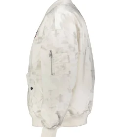 TJCU CKERBOARD SATEEN BOMBER